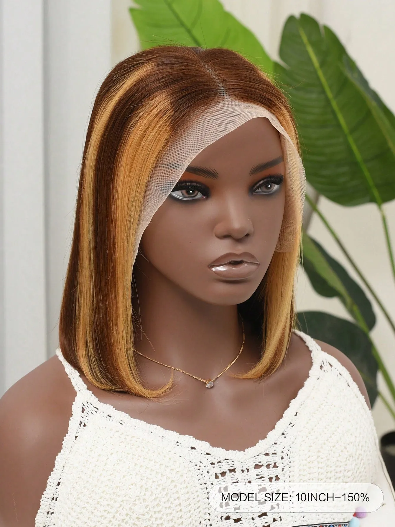 13x4 Transparent Lace Front Two Tone Human Hair Bob Wig