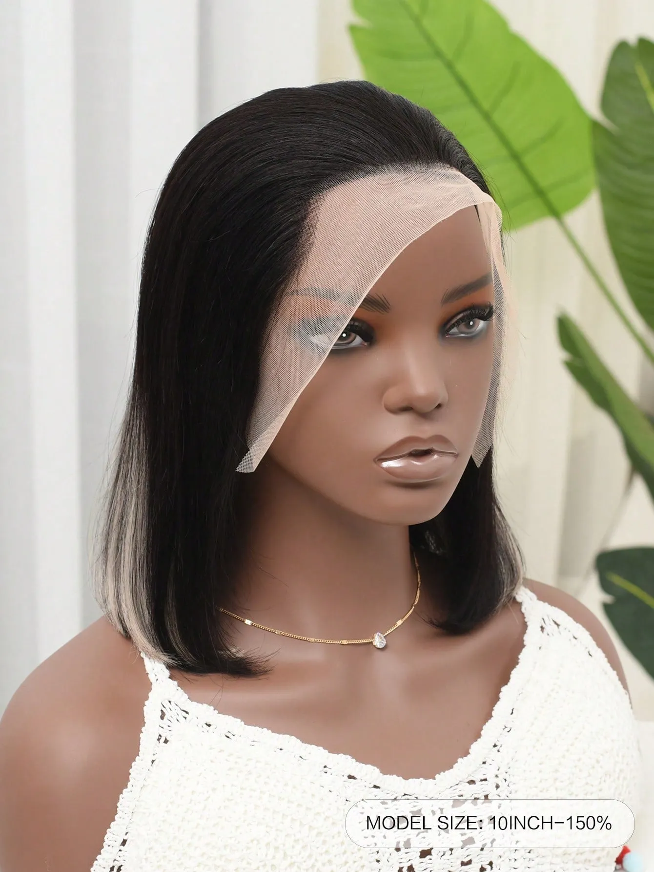 13x4 Transparent Lace Front Two Tone Human Hair Bob Wig