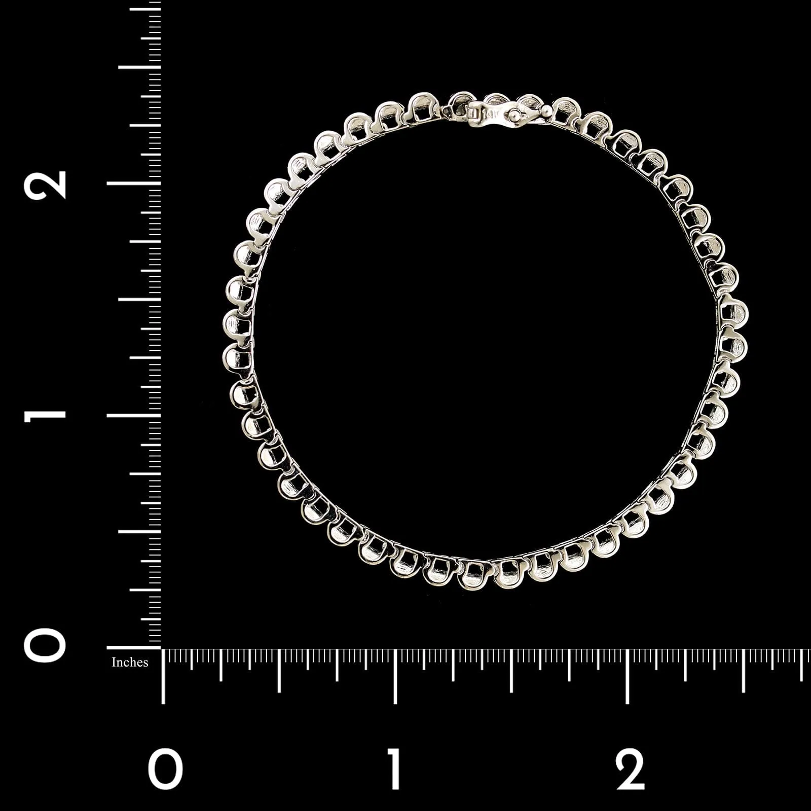 14K White Gold Estate Diamond Tennis Bracelet