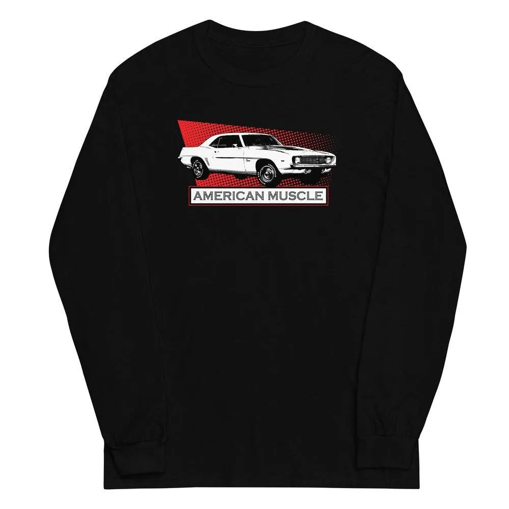 1969 Camaro Long Sleeve Shirt With Retro Design