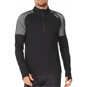 2XU Light Speed Half Zip Long Sleeve Mens Running Top - Black