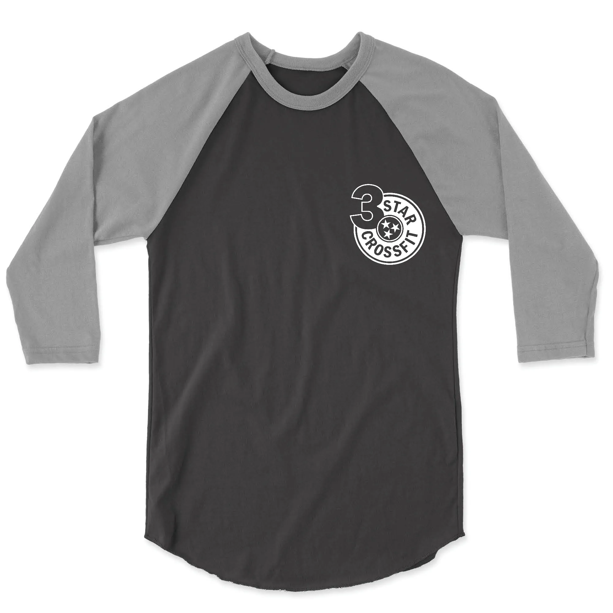 3 Star CrossFit Barbells and Brews Mens - 3/4 Sleeve