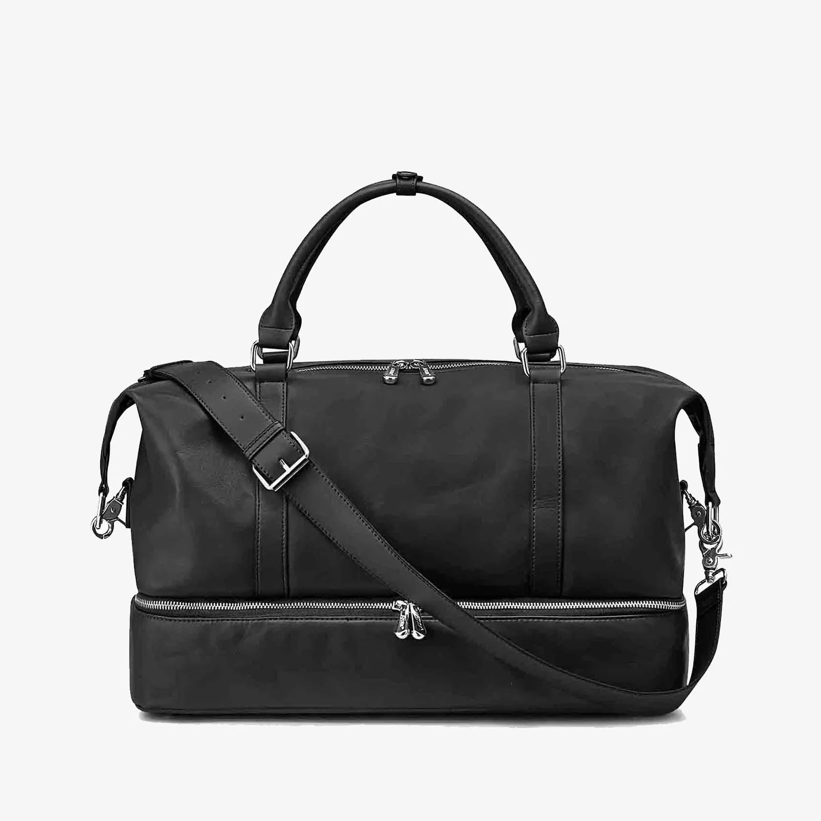 60L Women Genuine Leather Duffel Bag