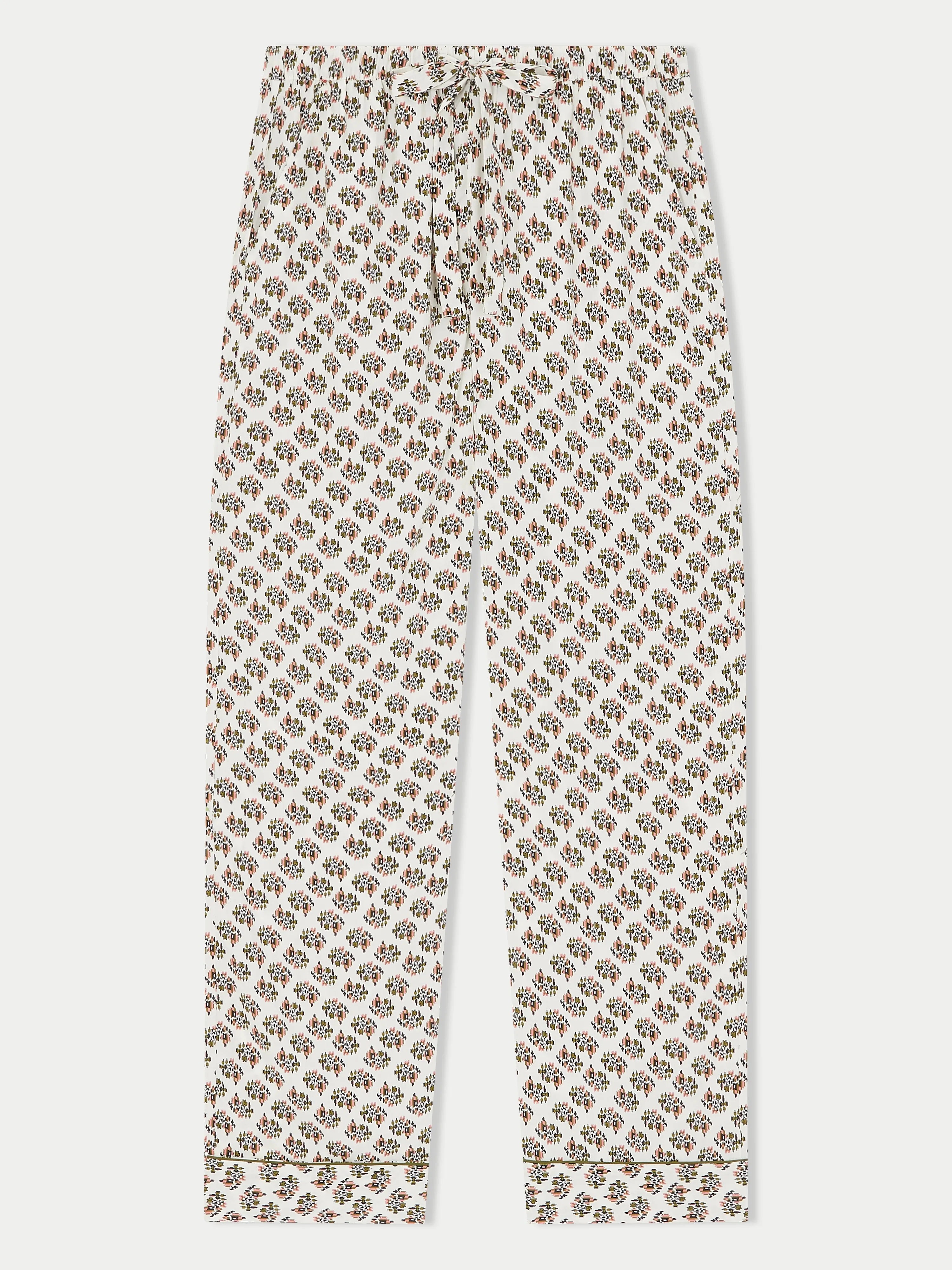 Abstract Posy Modal Pyjama | Cream