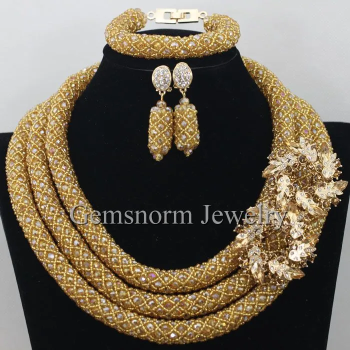 African Beads Jewelry Set Nigerian Wedding for Brides Party