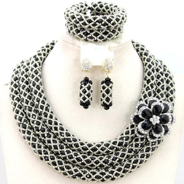 African Beads Jewelry Set Nigerian Wedding for Brides Party