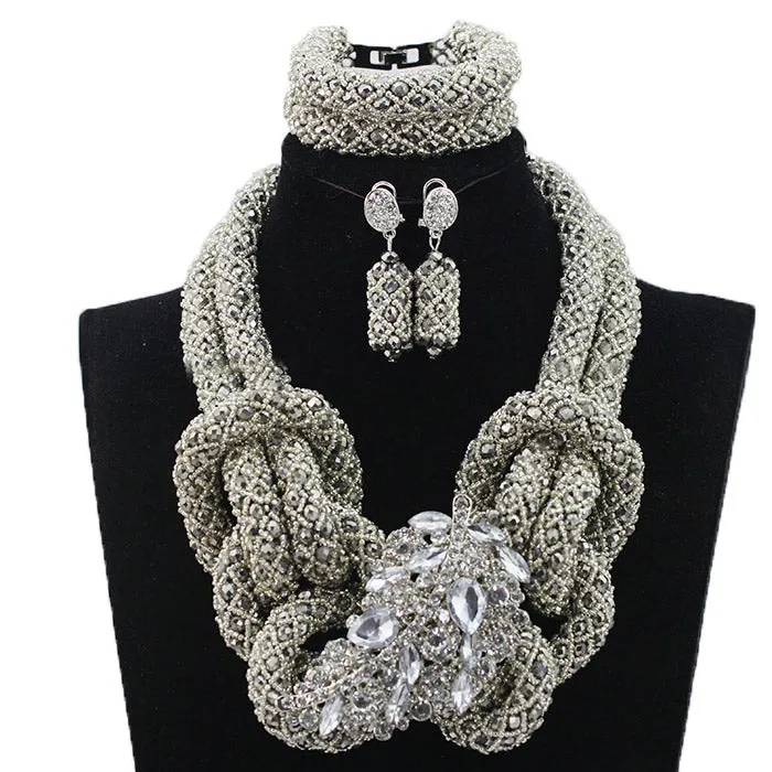 African Beads Jewelry Set Nigerian Wedding for Brides Party