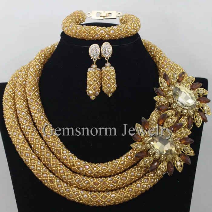 African Beads Jewelry Set Nigerian Wedding for Brides Party