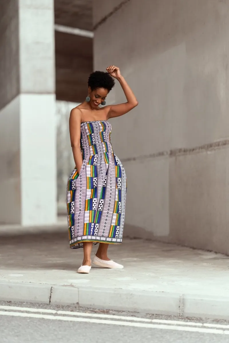 African Summer Dress in Kente