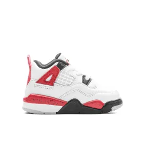 Air Jordan 4 Retro (TD) 'Red Cement' - White/Fire Red/Black