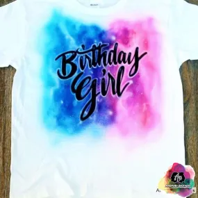 Airbrush Galaxy Birthday Design