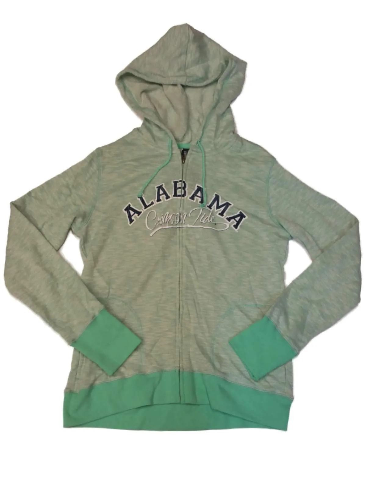 Alabama Crimson Tide GFS WOMENS Seafoam Green LS Full Zip Hooded Jacket (M)