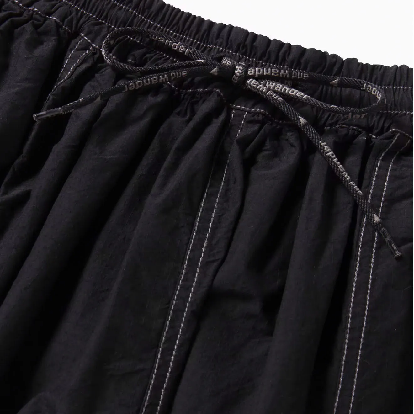 And Wander Womens C/N Rip Skirt Black