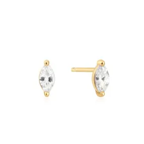 Ania Haie Gold Marquise Solitaire Studs