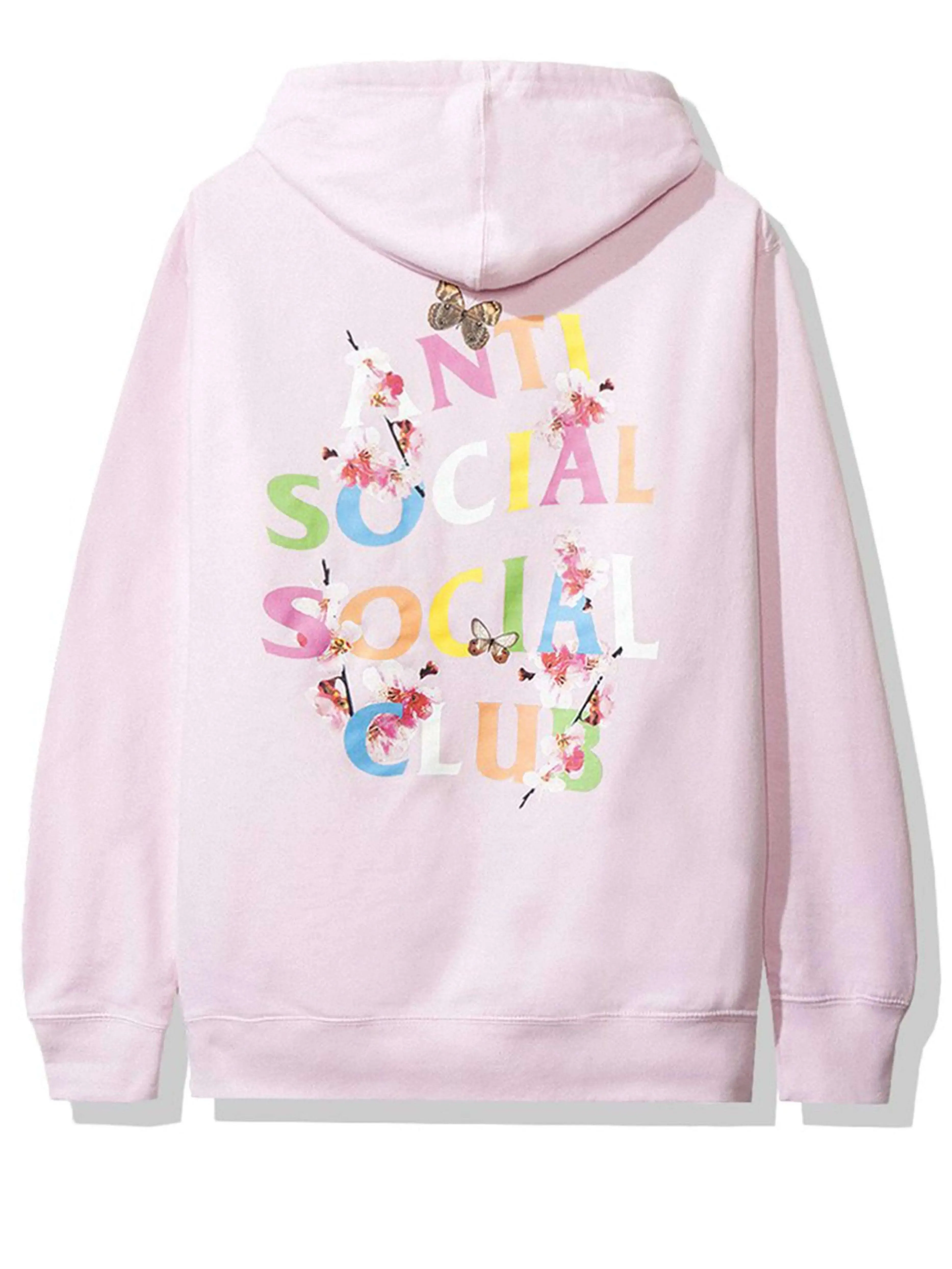 Anti Social Social Club Kkoch Rainbow Hoodie Frantic Pink