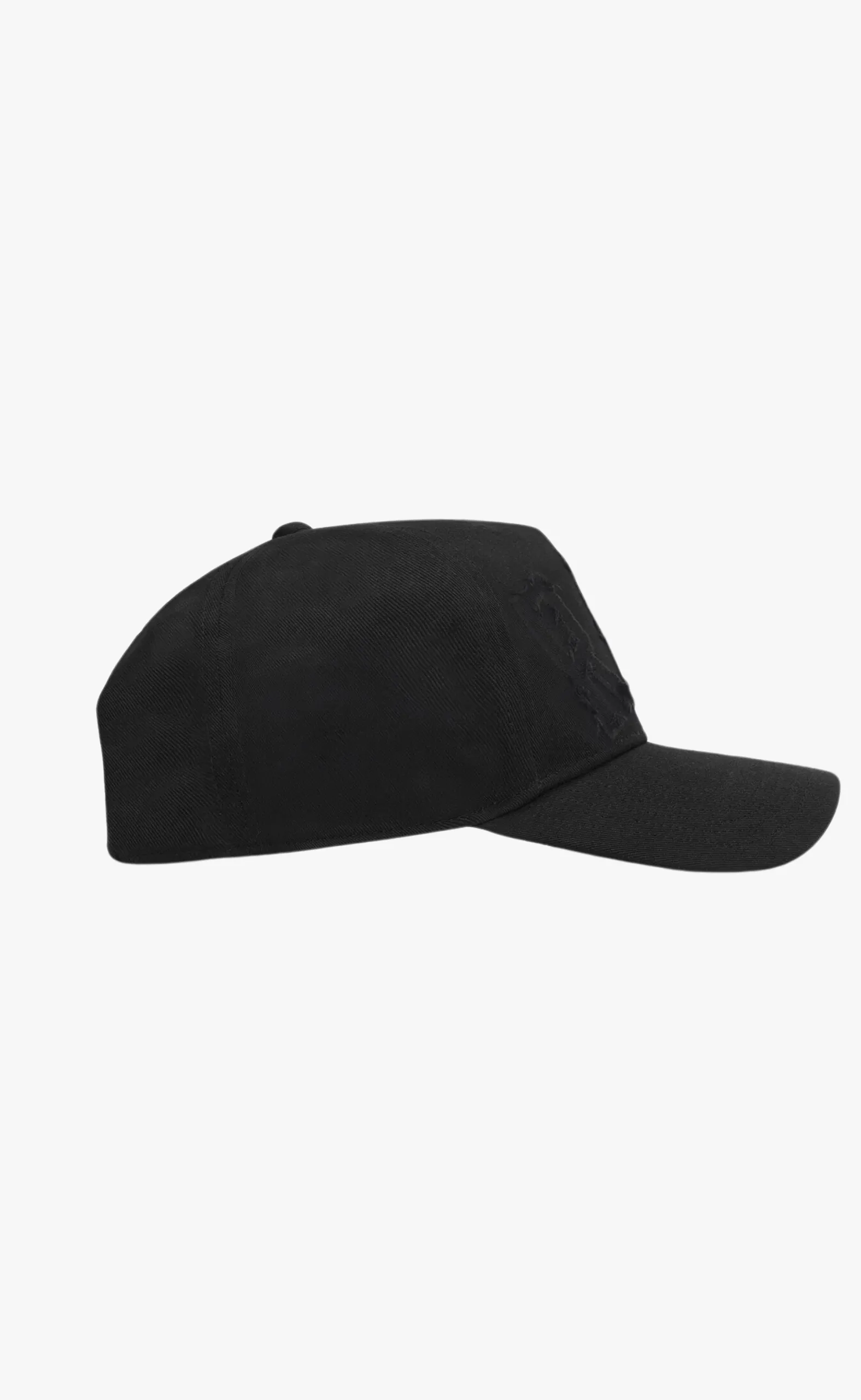 APPLIQUE R JET BLACK HAT