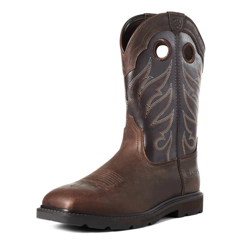 'Ariat' Men's 11" Groundwork Western EH Soft Toe - Brown