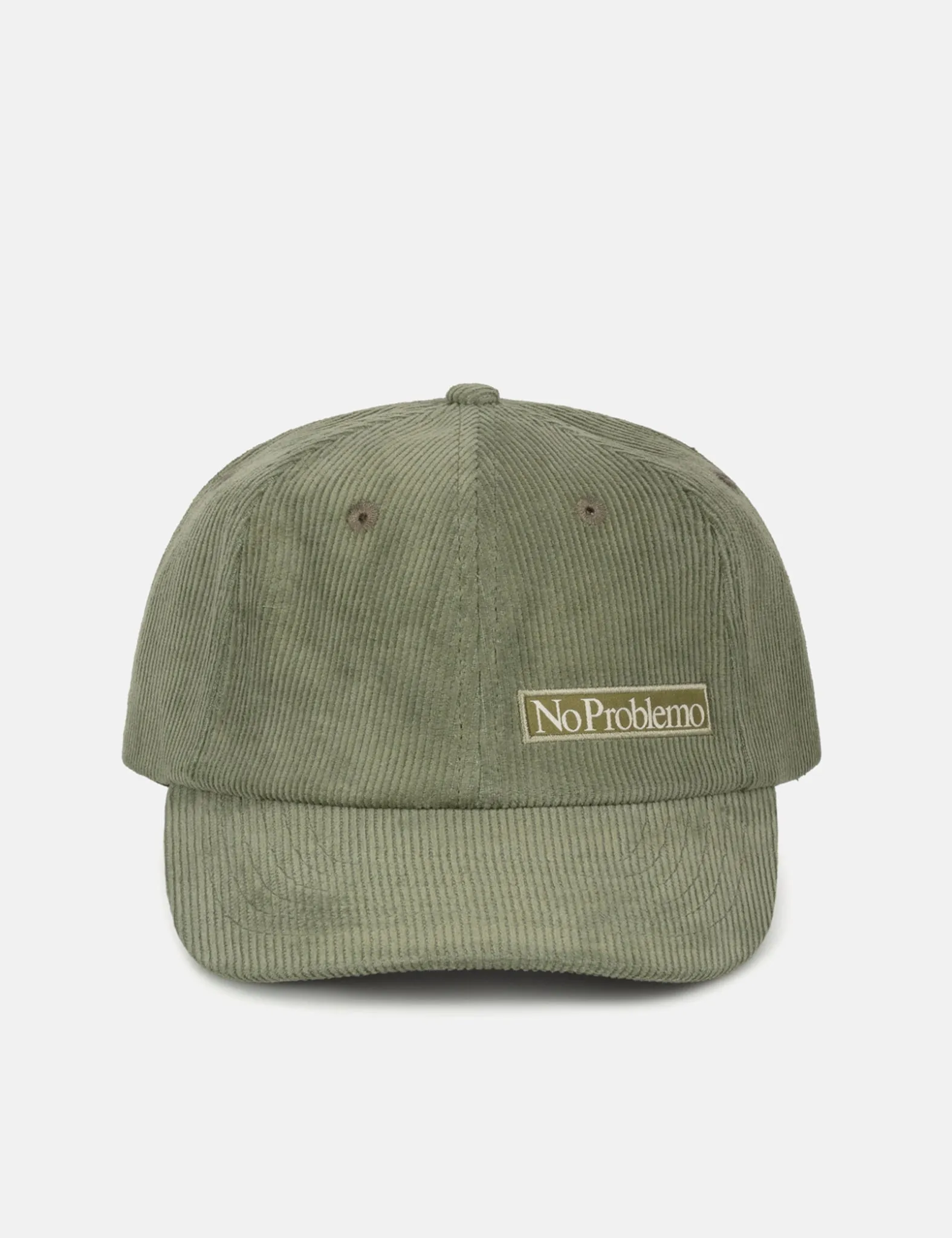 Aries Mini Problemo Corduroy Cap - Khaki Green