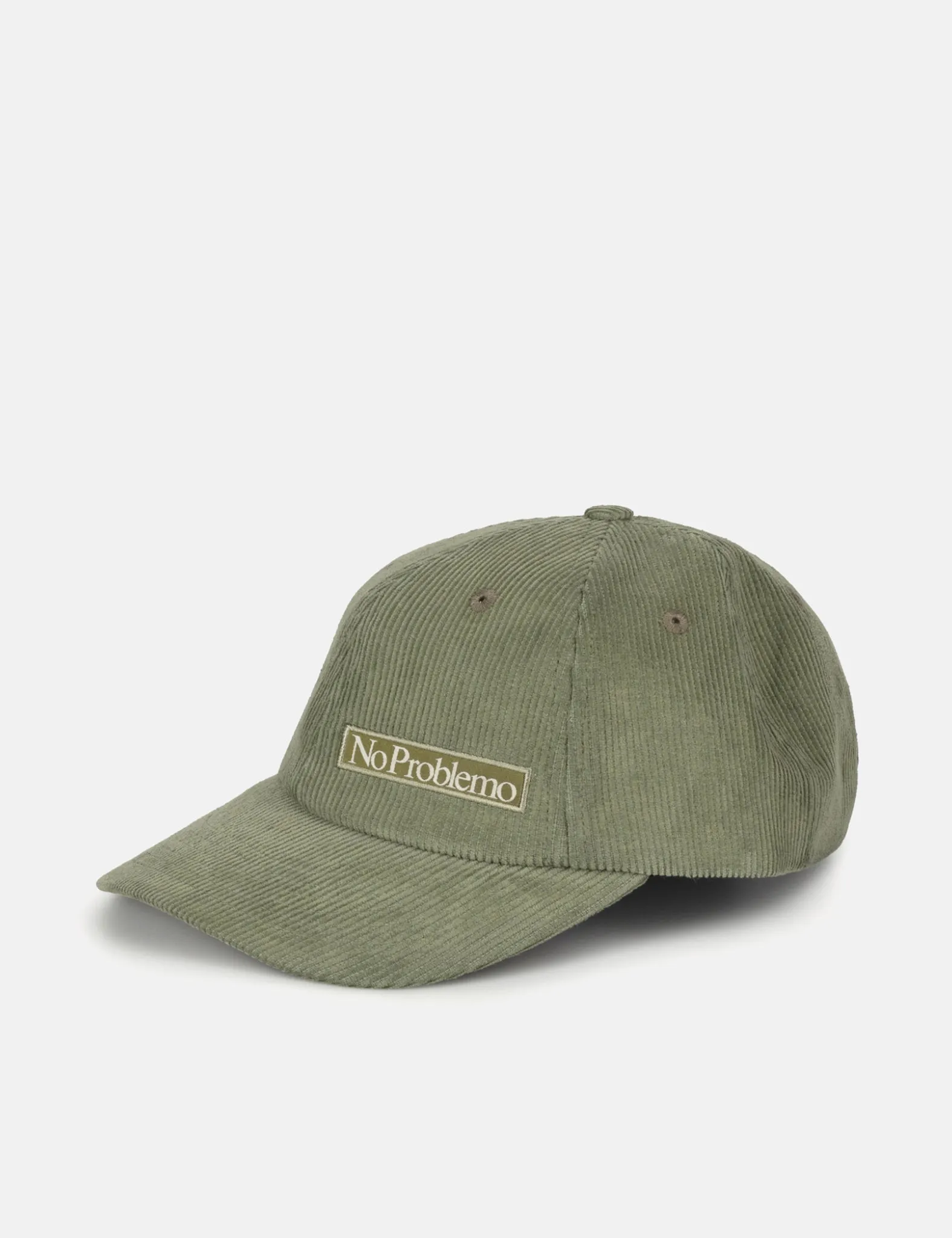 Aries Mini Problemo Corduroy Cap - Khaki Green