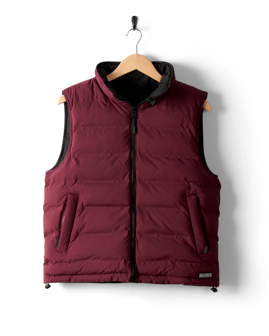 Astra - Womens Reversible Gilet - Black/Burgundy