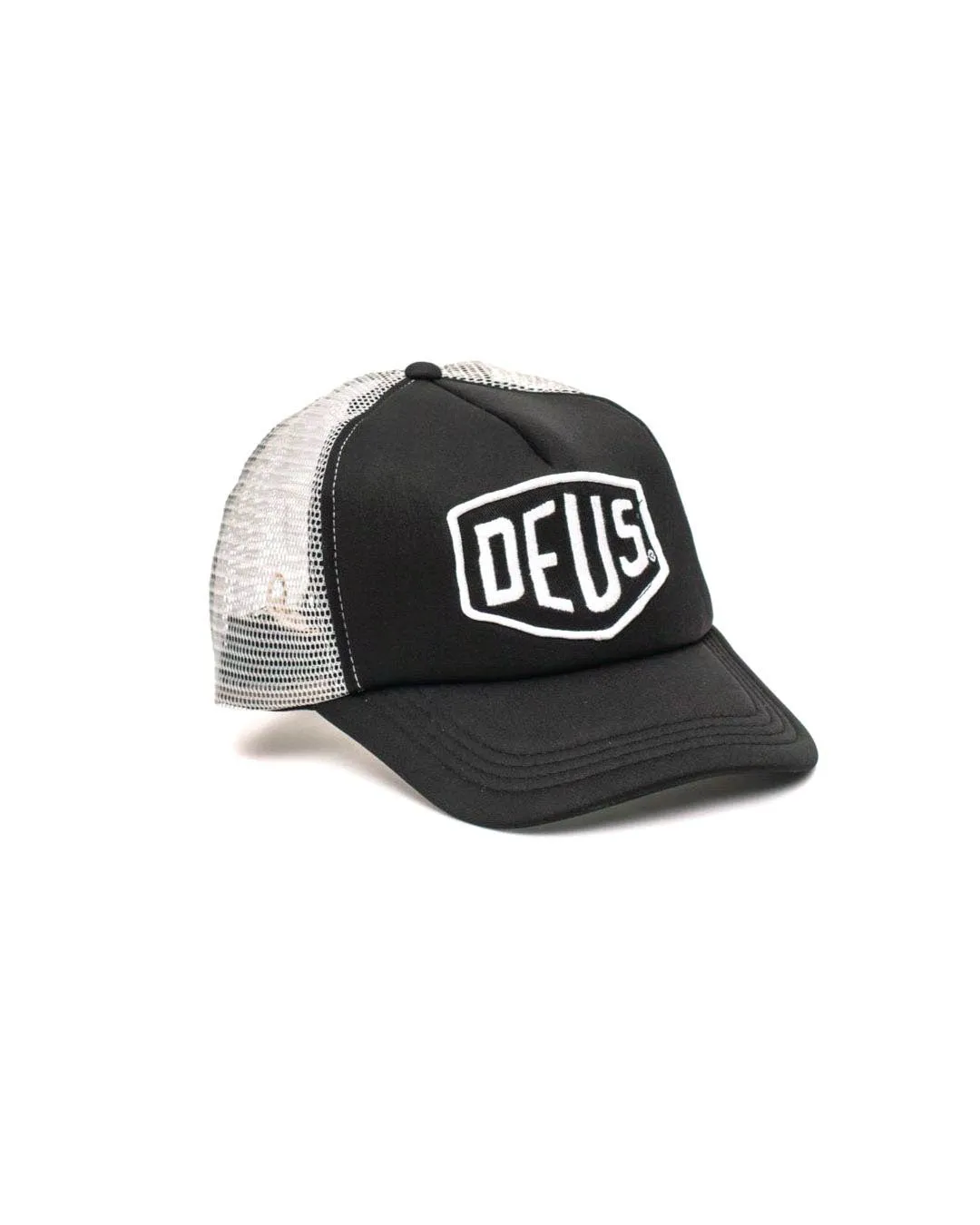 Baylands Trucker Hat - Black-Grey w/ Grey Mesh