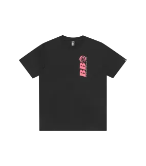 BB ASTRO REPEAT LOGO T-SHIRT - BLACK/PINK LOGO