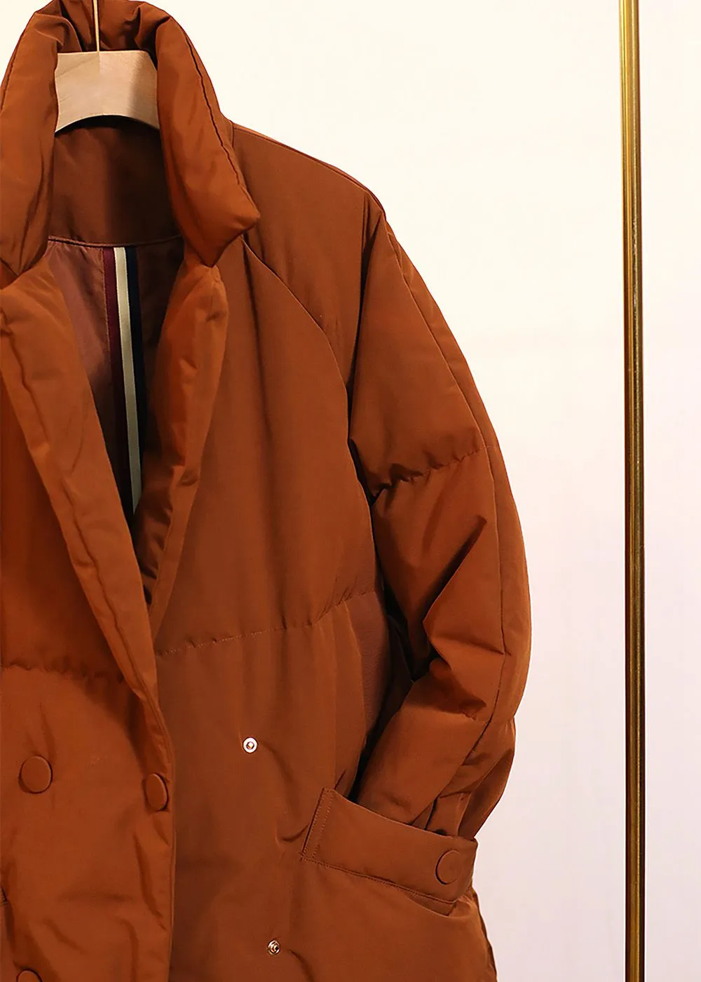 Belted Puffer Down Coat