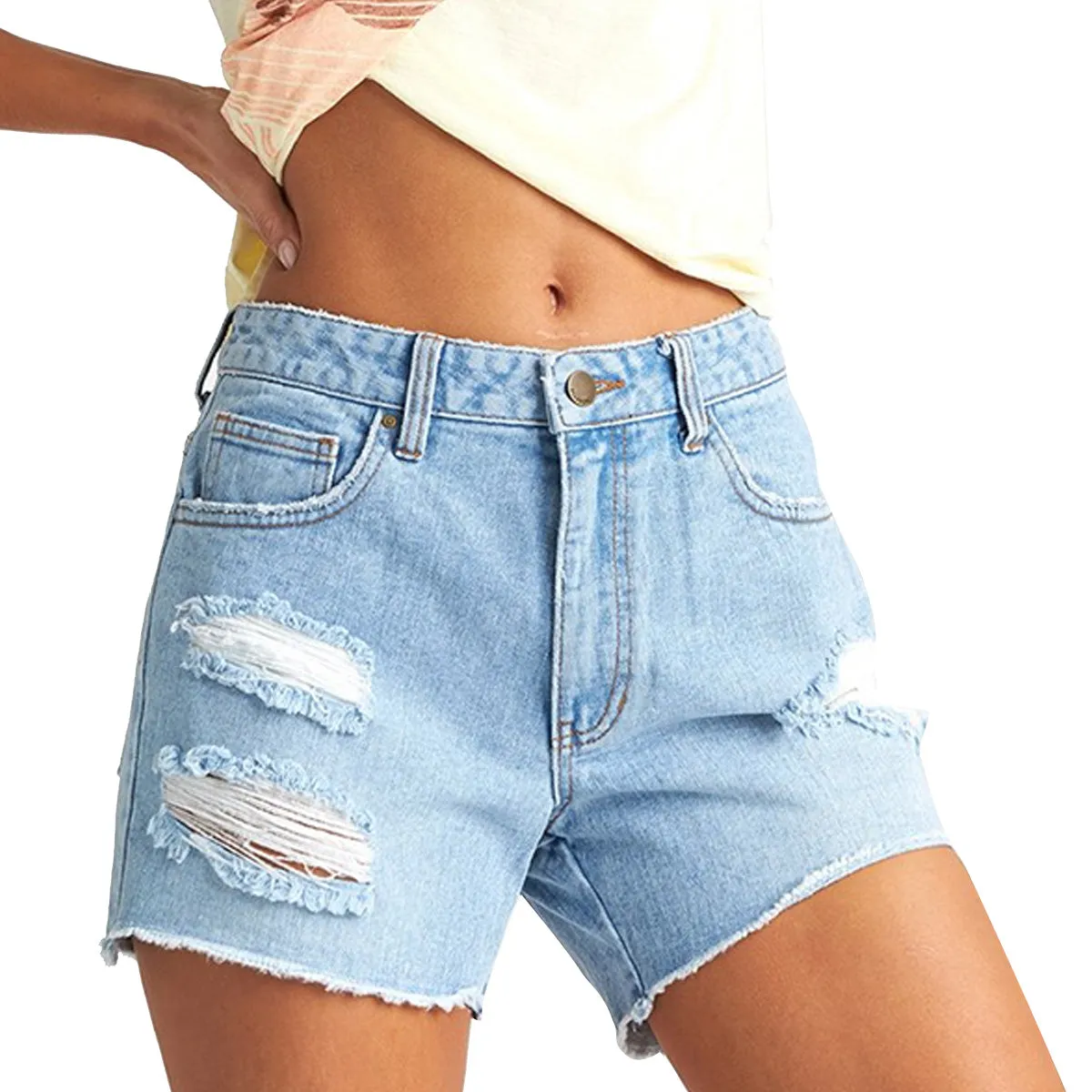 Billabong How Bout That Indigo Women's Denim Shorts (Brand New)