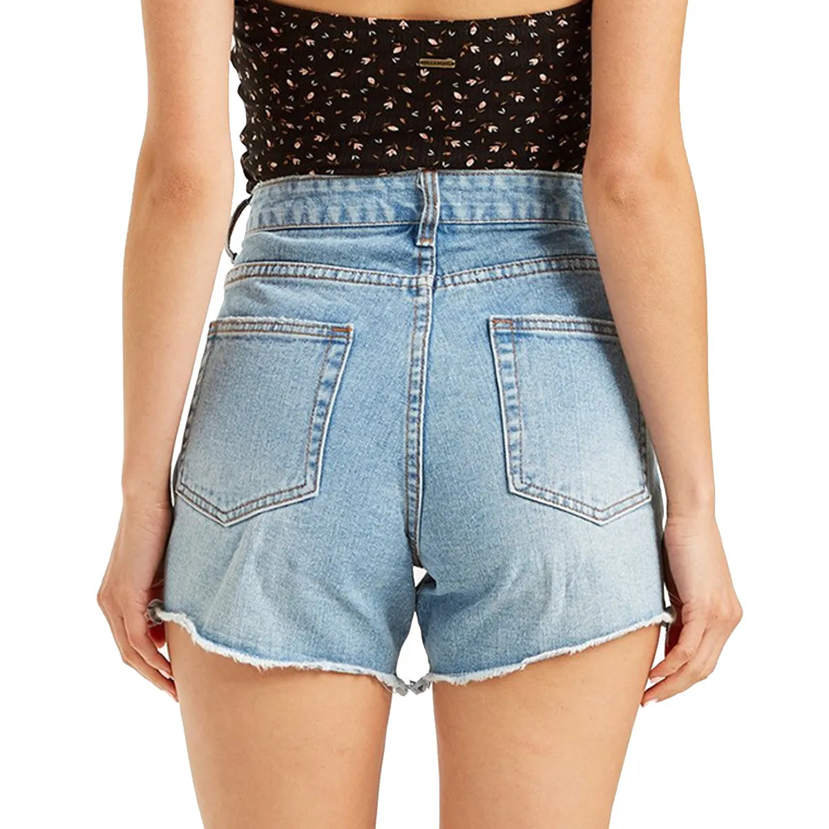 Billabong How Bout That Indigo Women's Denim Shorts (Brand New)