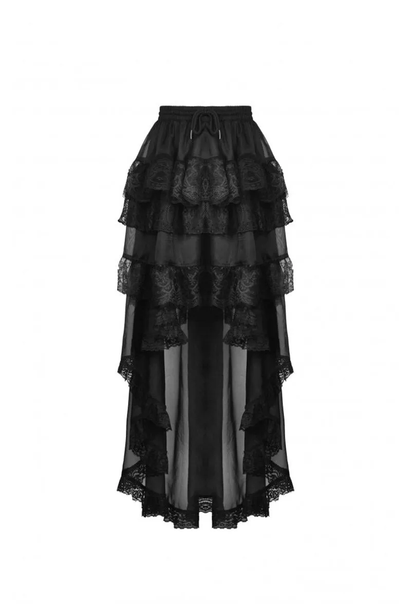 Black Majesty Chiffon Skirt