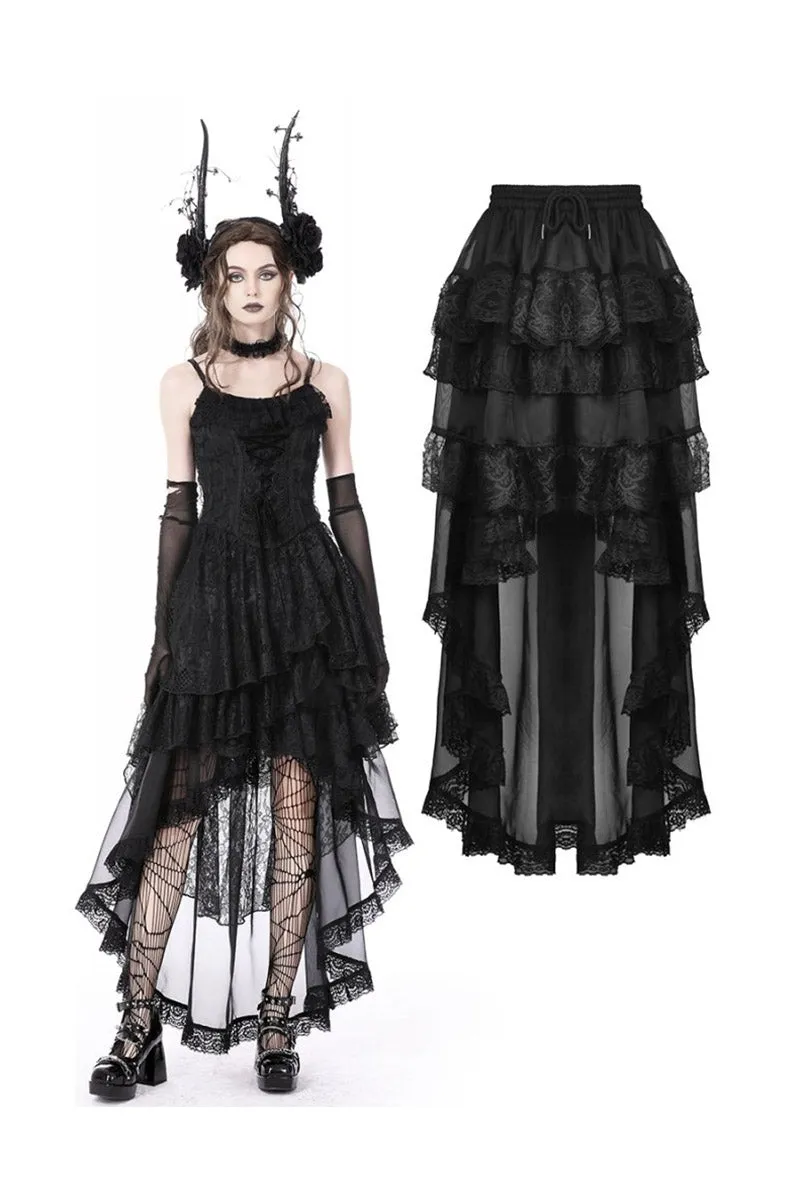 Black Majesty Chiffon Skirt