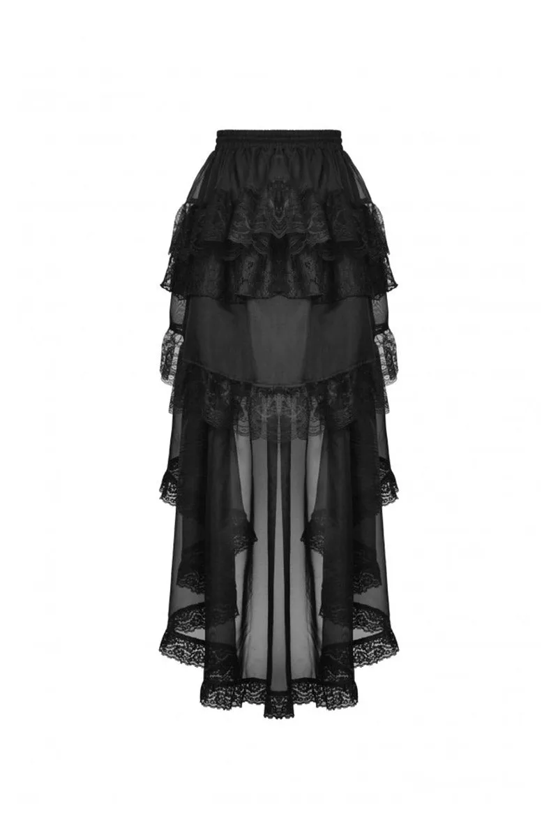 Black Majesty Chiffon Skirt