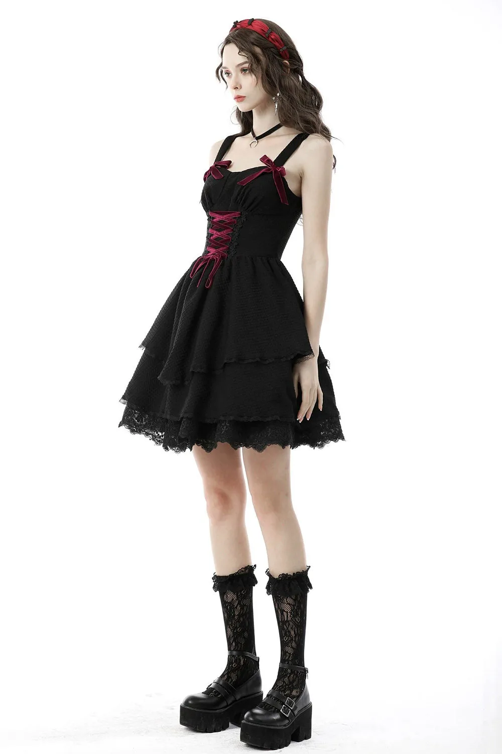 Blood Rose Layered Dress