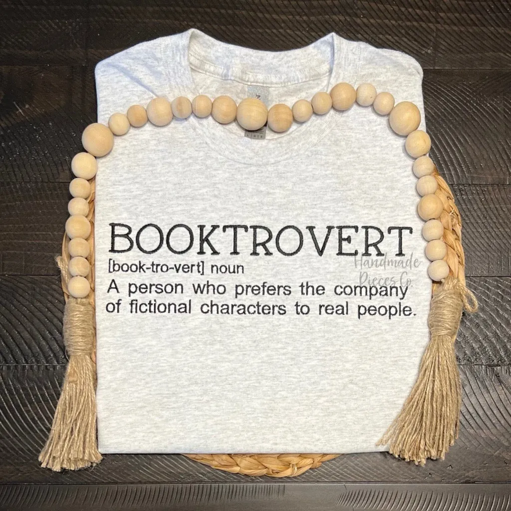 Booktrovert Embroidered Garment - Adult