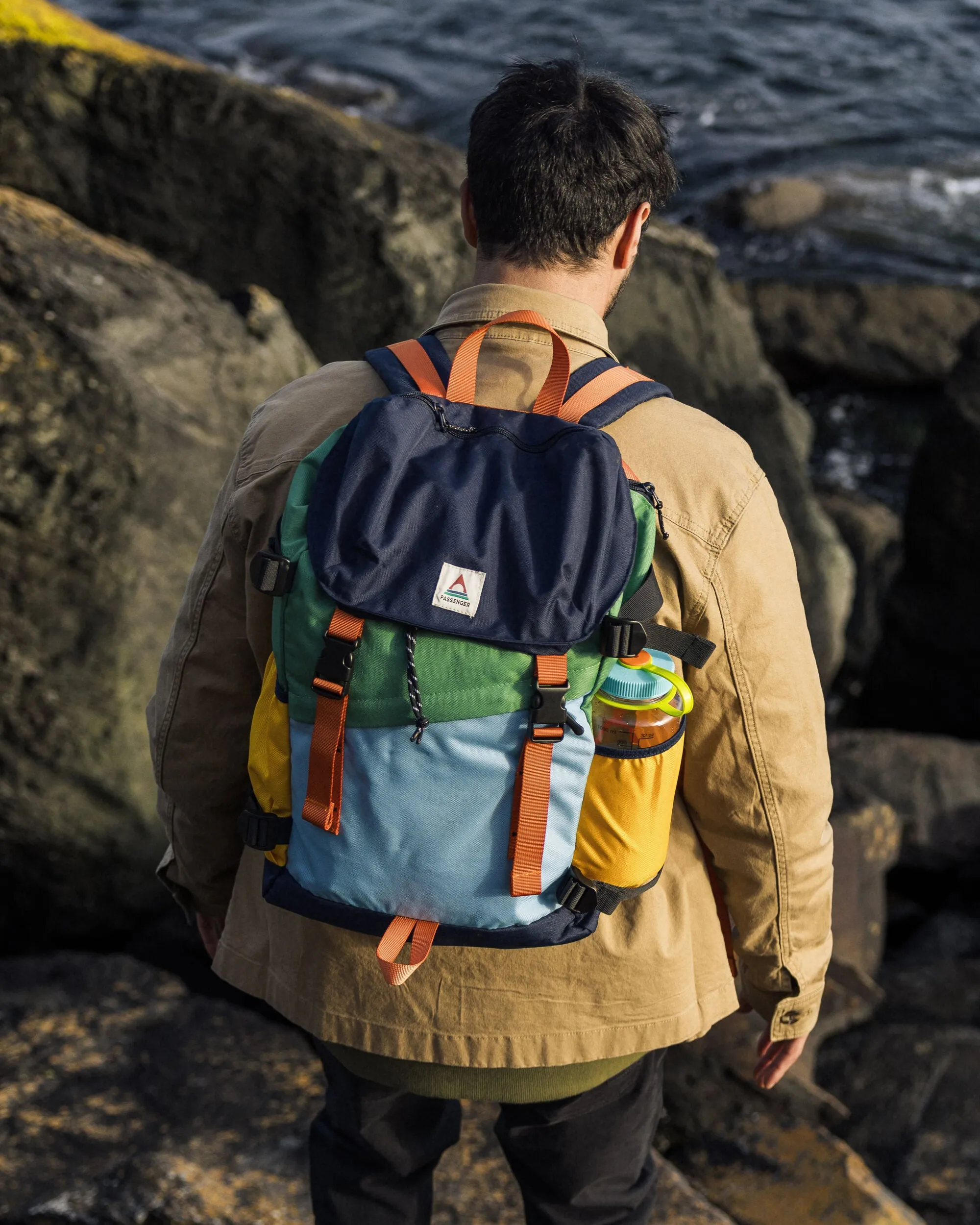 Boondocker Recycled 26L Backpack - Navy/ Laurel Green/ Blue Haze