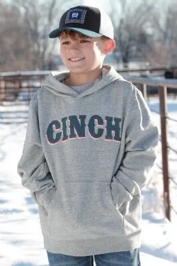 Boy's Cinch Grey Pullover Hoodie