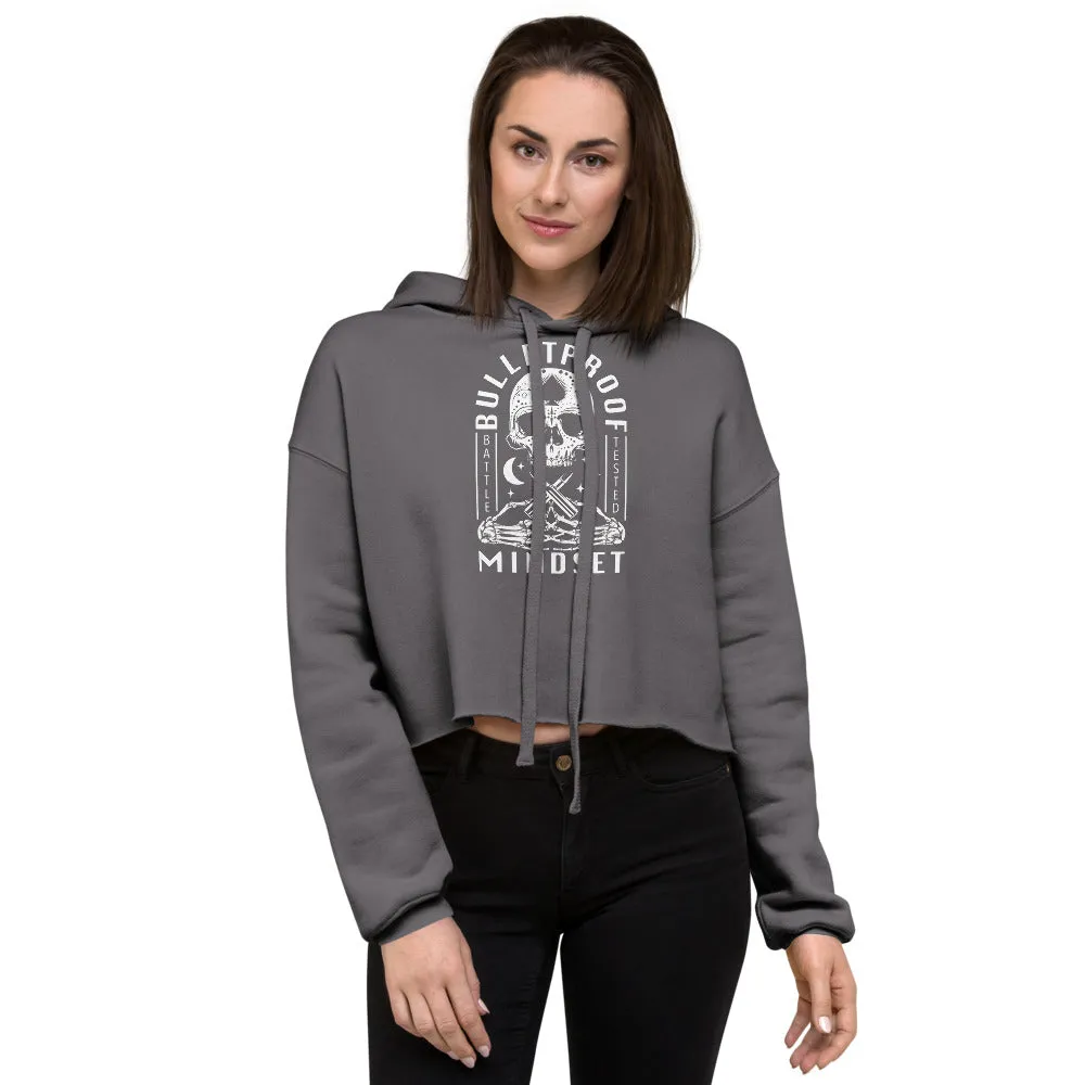 Bulletproof Mindset Womens Gym Crop Hoodie