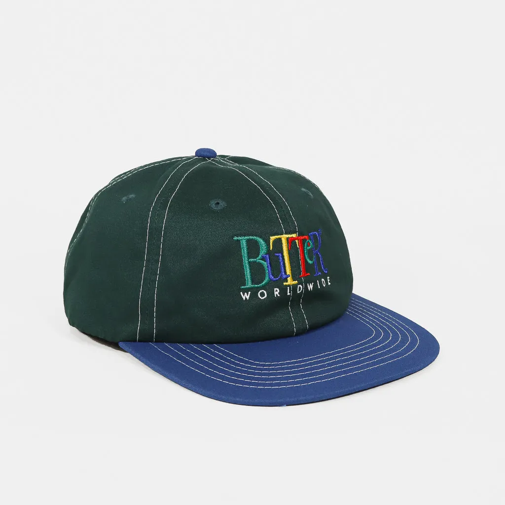 Butter Goods - Jumble 6 Panel Cap - Pine / Marine