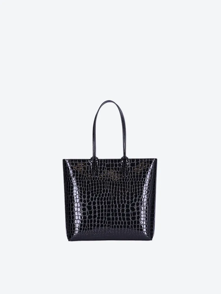 Cabata zipped leather tote bag