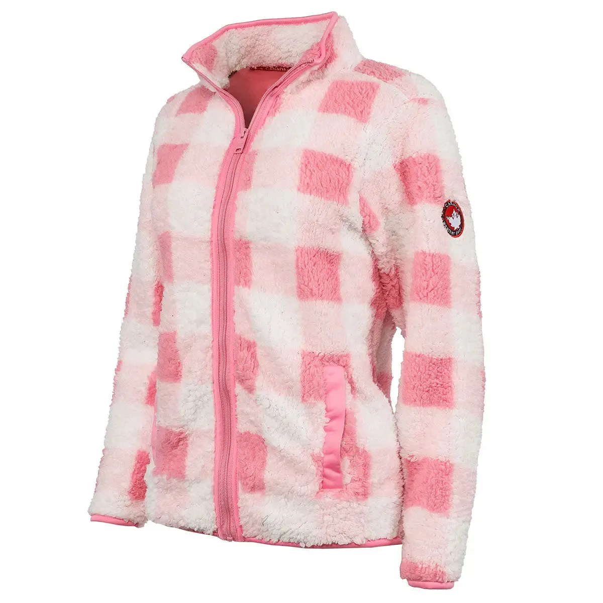 Canada Weather Gear Women's Full Zip Printed Sherpa Jacket