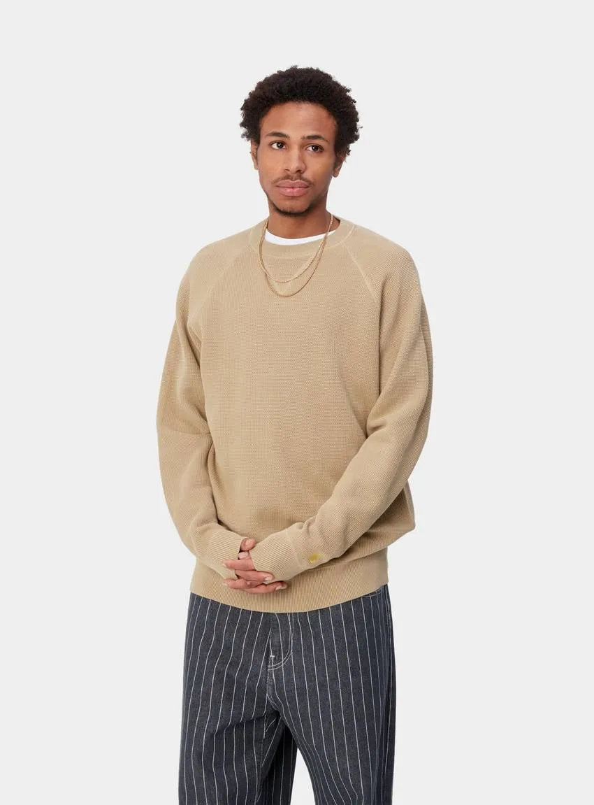 Carhartt Chase Sweater / knit sable Tan