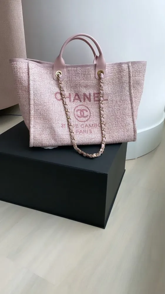 Chanel deauville tweed bag