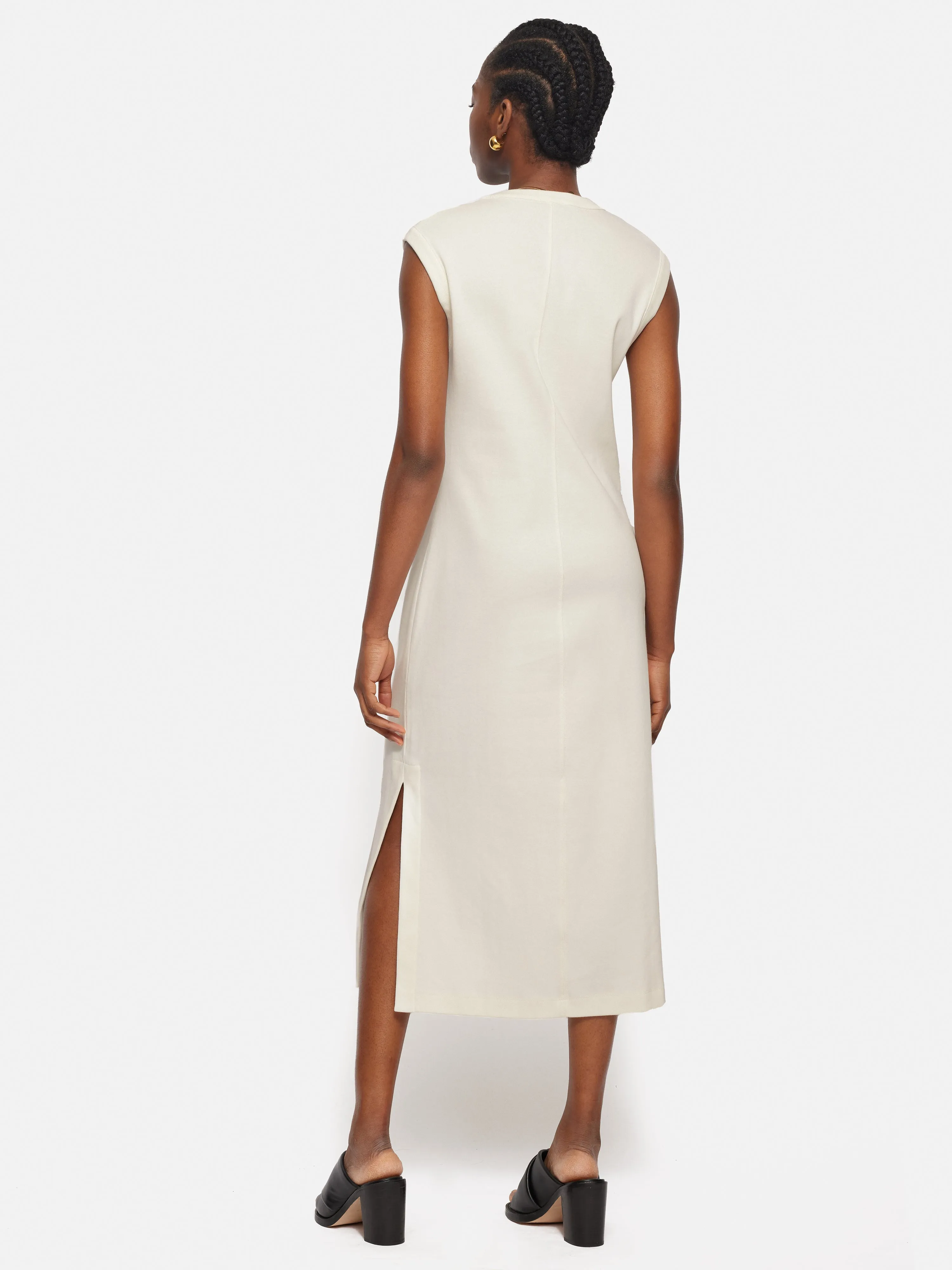 Column T Shirt Dress | Cream