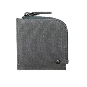 Cora and Spink Pocket Square Wallet in Grey Blue