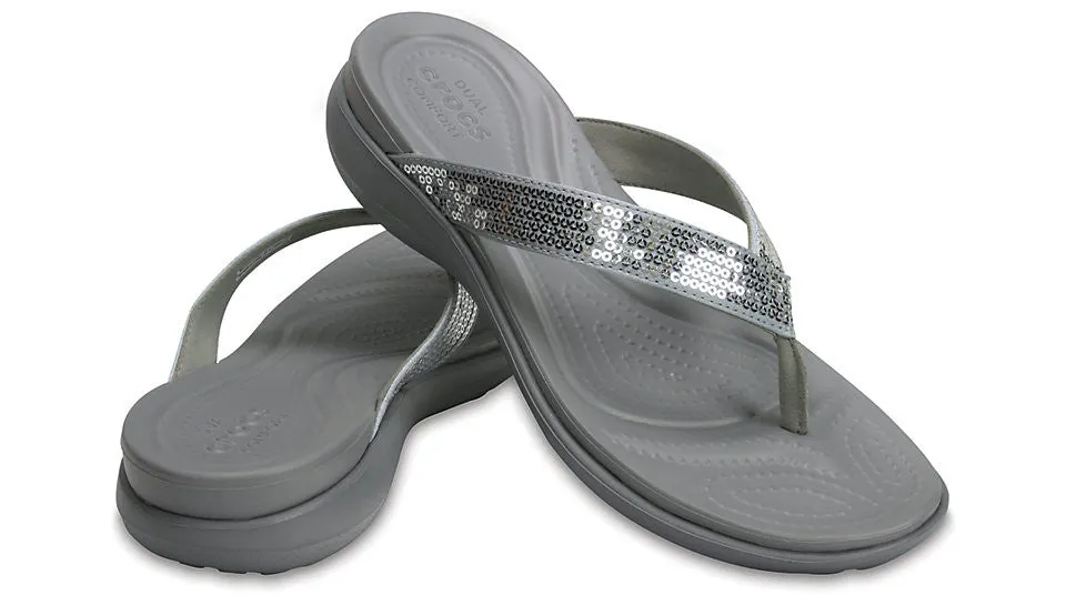 Crocs Capri V Sequin Silver