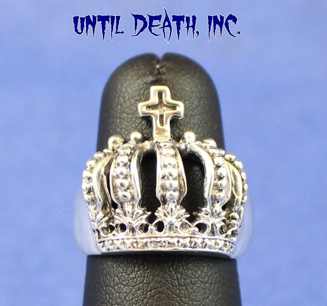 Cross & Crown in STERLING SILVER-UDINC308