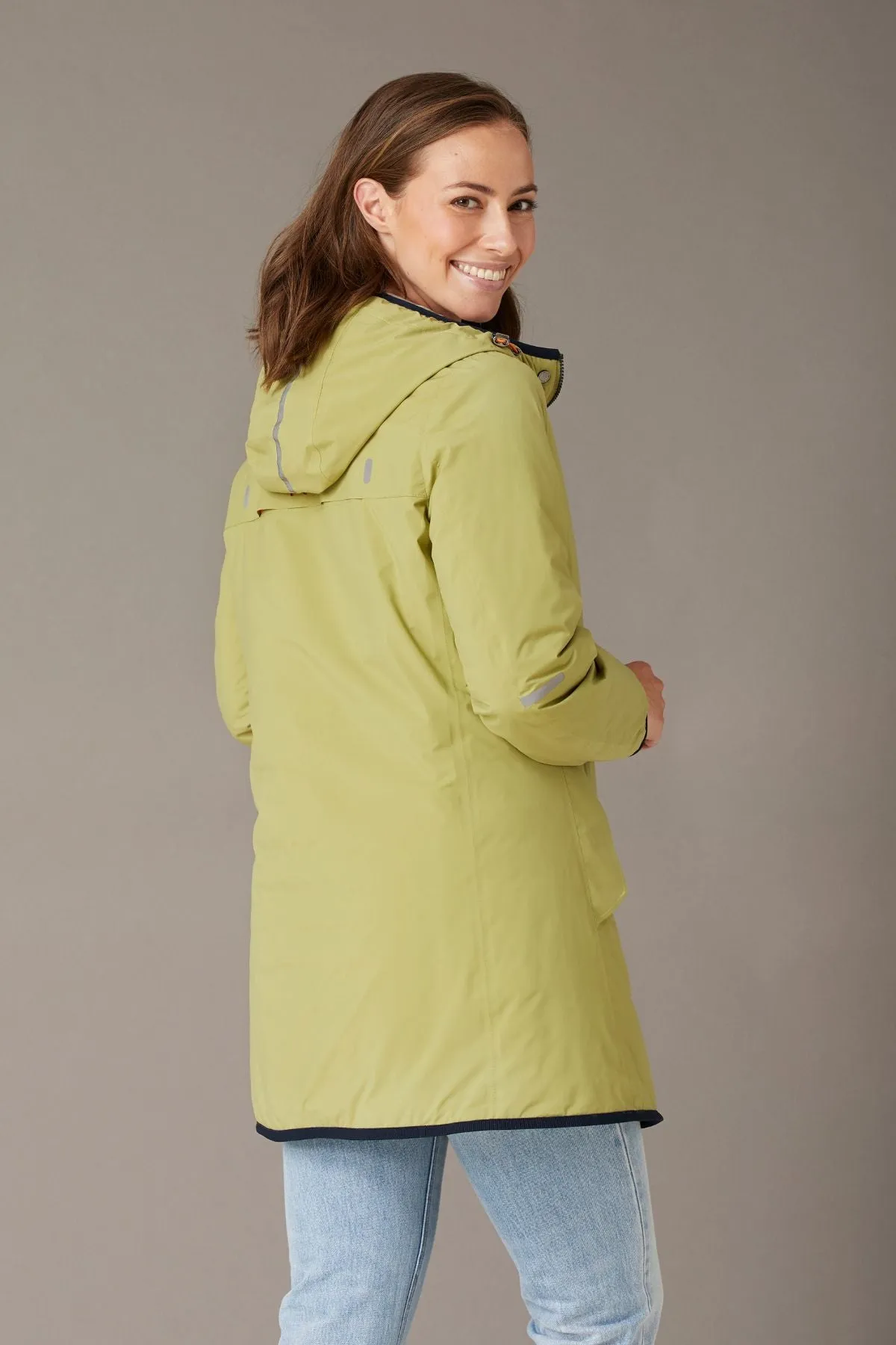 DORTHA Reversible & Waterproof Jacket with Detachable Hood 2092