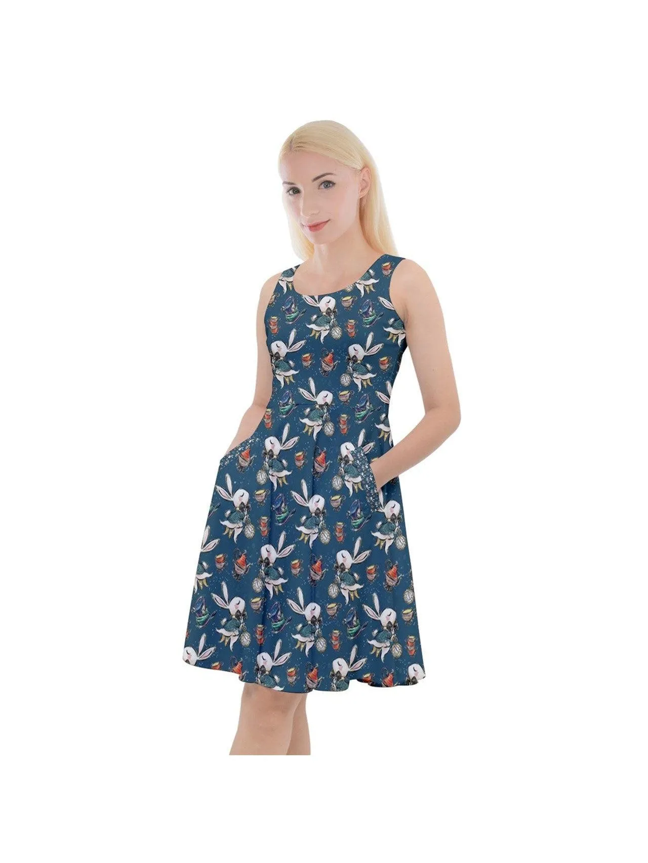 Down the Rabbit Hole Skater Dress