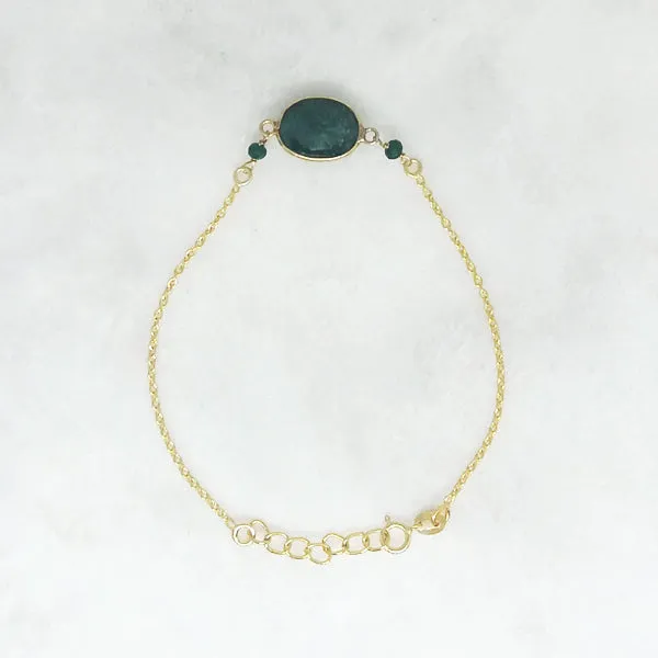 Emerald Single Bracelet