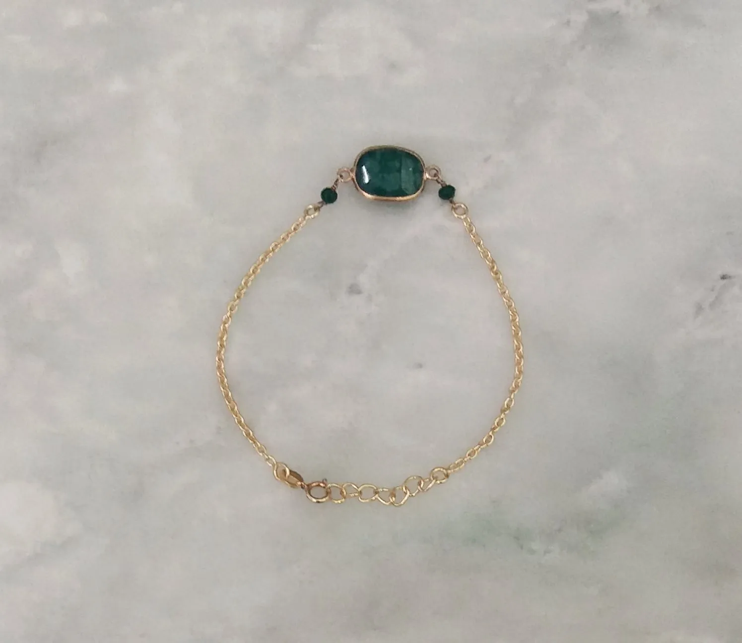 Emerald Single Bracelet